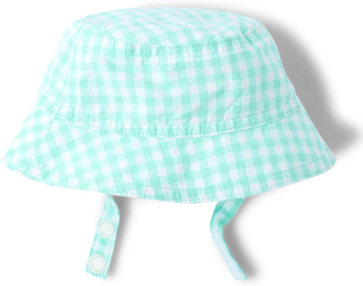 imageThe Childrens Place Boys and Toddler Short Sleeve Button Down ShirtMellow Aqua Plaid
