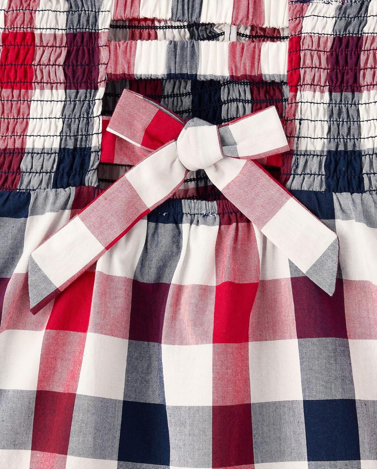 imageThe Childrens Place Girls Casual Sleeveless Tiered DressesAmericana Gingham