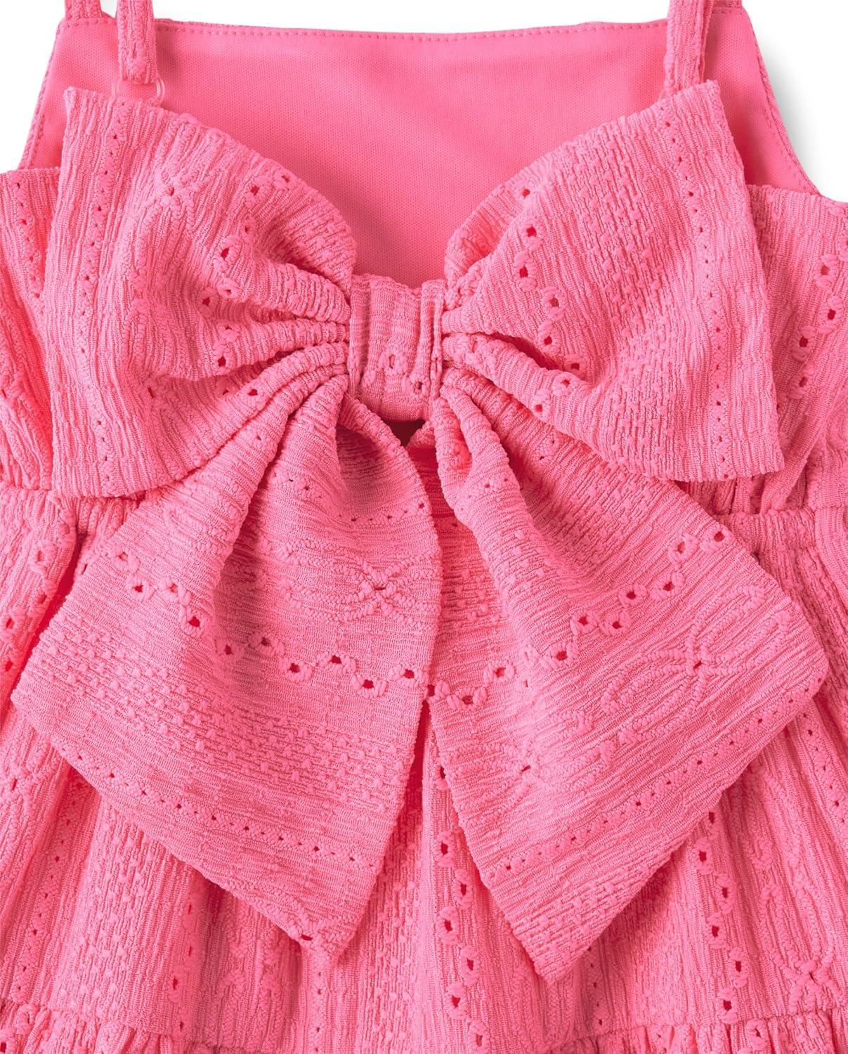 imageThe Childrens Place Girls Casual Sleeveless Tiered DressesIn the Pink