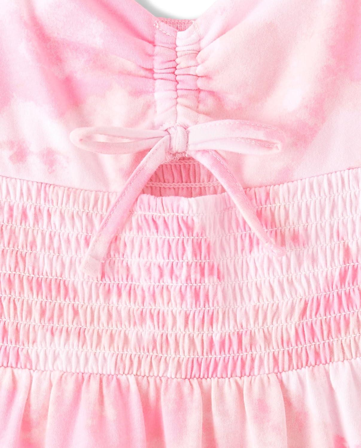 imageThe Childrens Place Girls Casual Sleeveless Tiered DressesTiara Pink Maxi