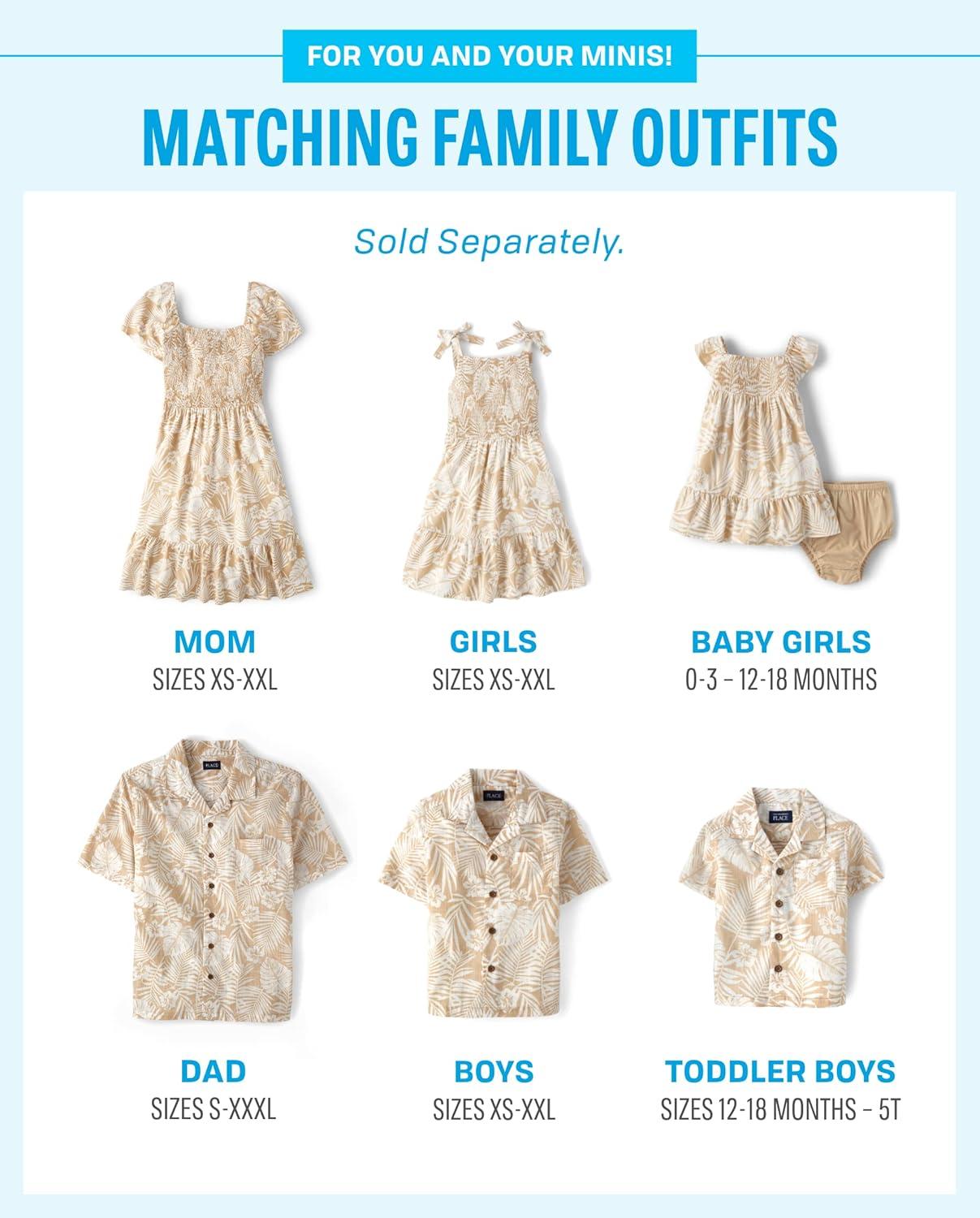 imageThe Childrens Place Girls Family Matching Dresses Mommy and Me Casual DressIrish Cream Floral
