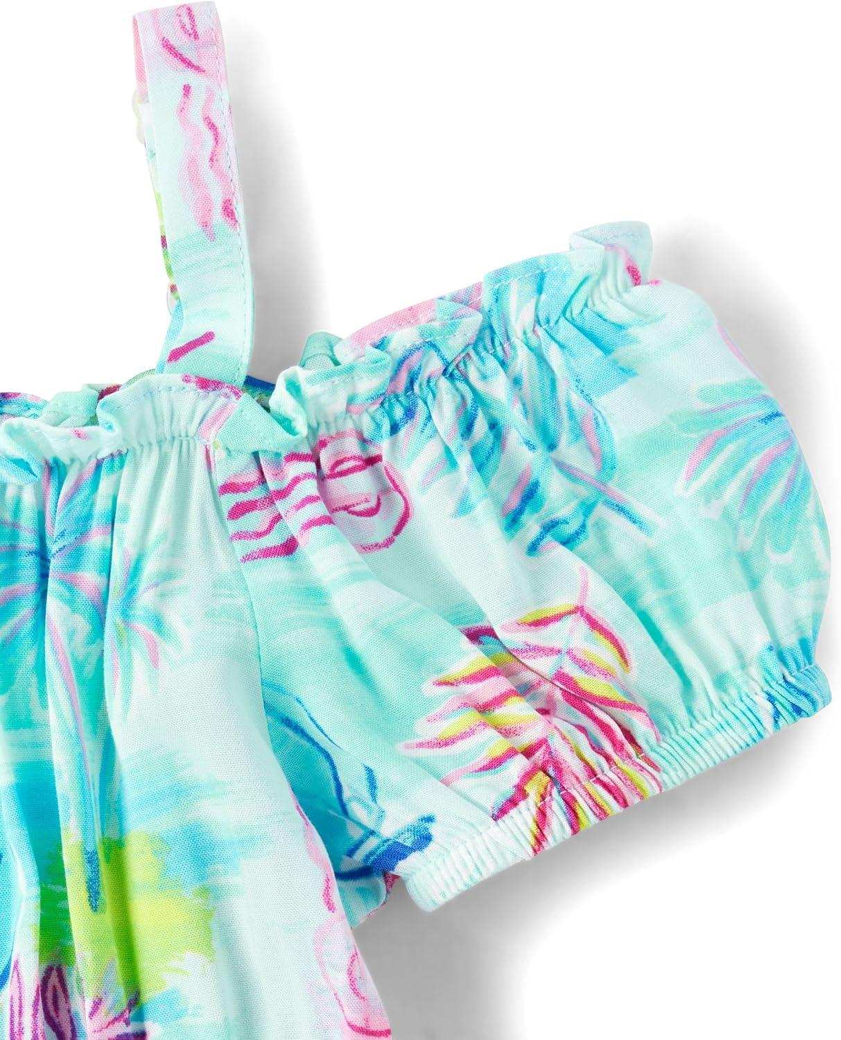 imageThe Childrens Place Girls Family Matching Dresses Mommy and Me Casual DressTropical Prints