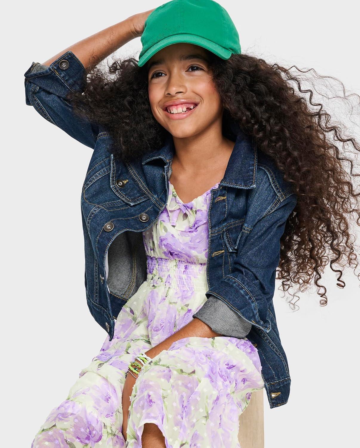 imageThe Childrens Place Girls Short Sleeve Dressy DressBunnys Tail Floral