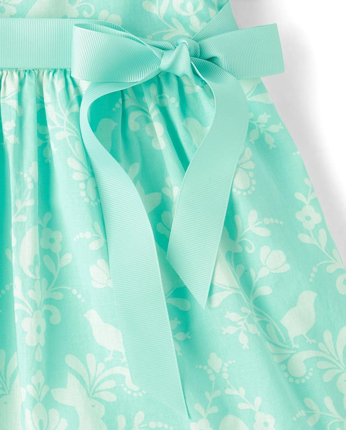 imageThe Childrens Place Girls Short Sleeve Dressy DressMint Tea
