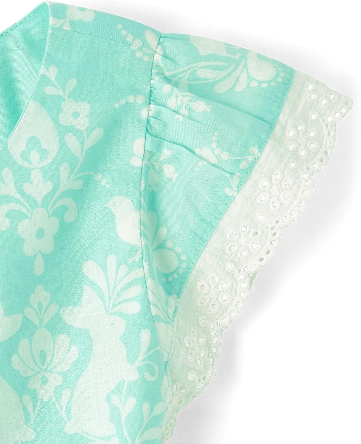 imageThe Childrens Place Girls Short Sleeve Dressy DressMint Tea