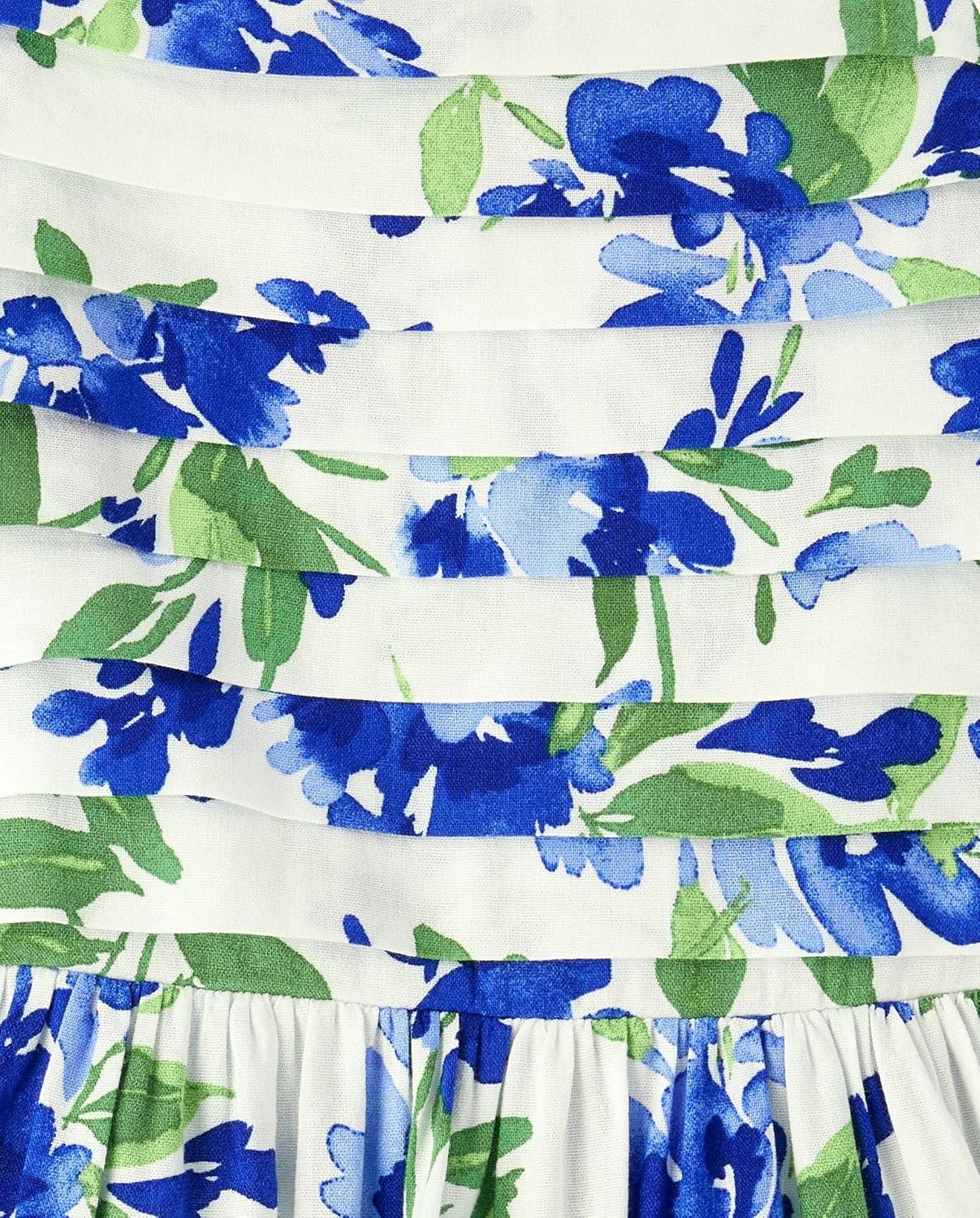 imageThe Childrens Place Girls Short Sleeve Dressy DressRenew Blue Floral