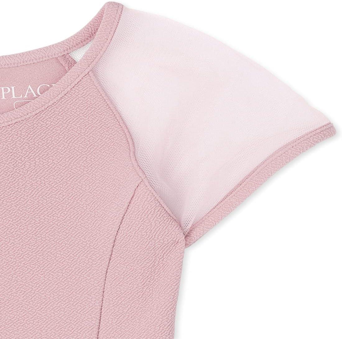 imageThe Childrens Place Girls Short Sleeve Dressy DressRose Quartz