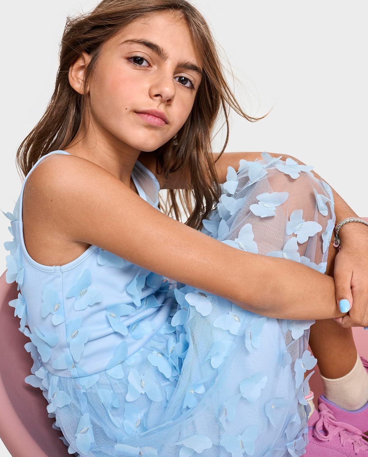 imageThe Childrens PlaceGirlsSleeveless Dressy DressesBreeze Butterfly Mesh10