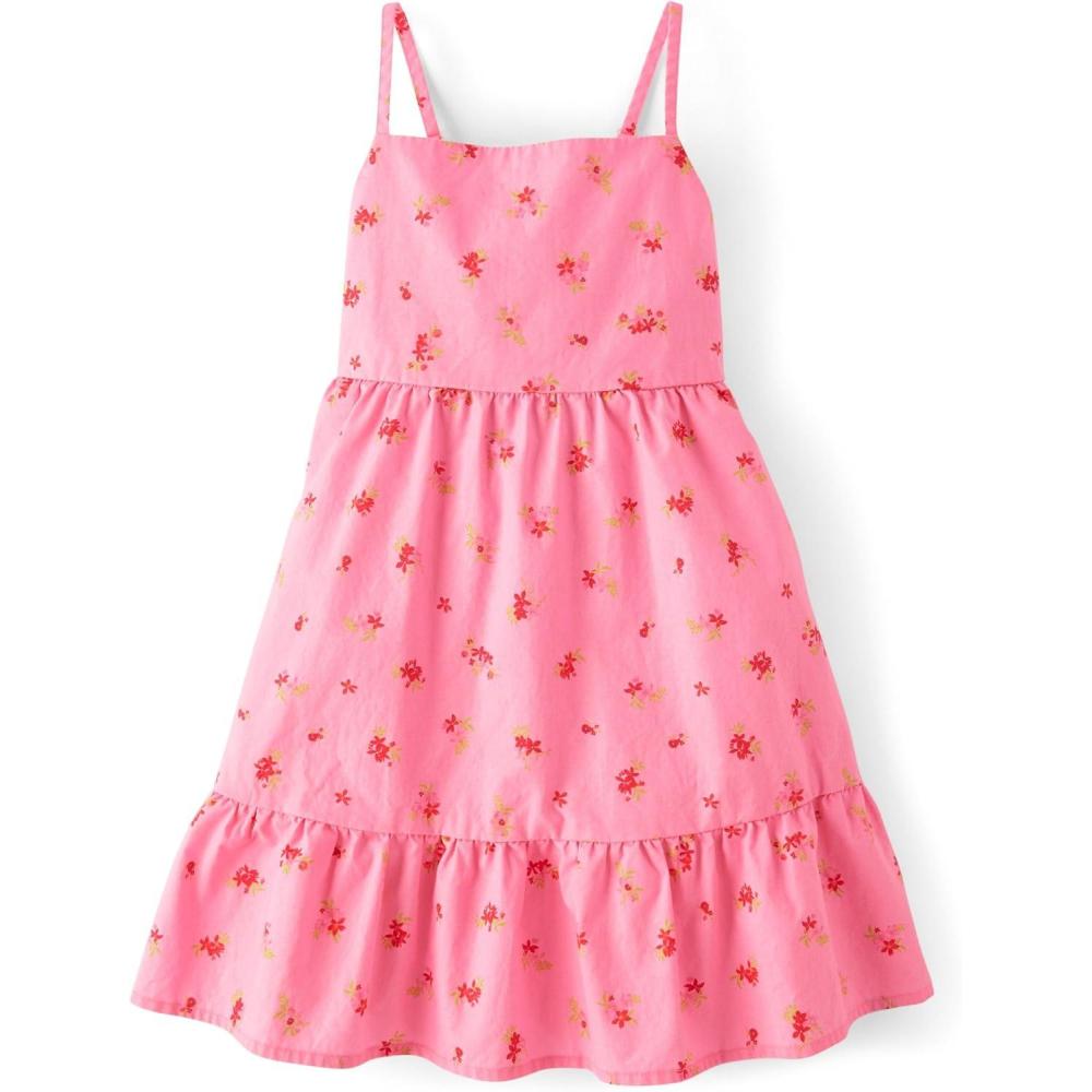 imageThe Childrens Place Girls Casual Sleeveless Tiered DressesBright Pink
