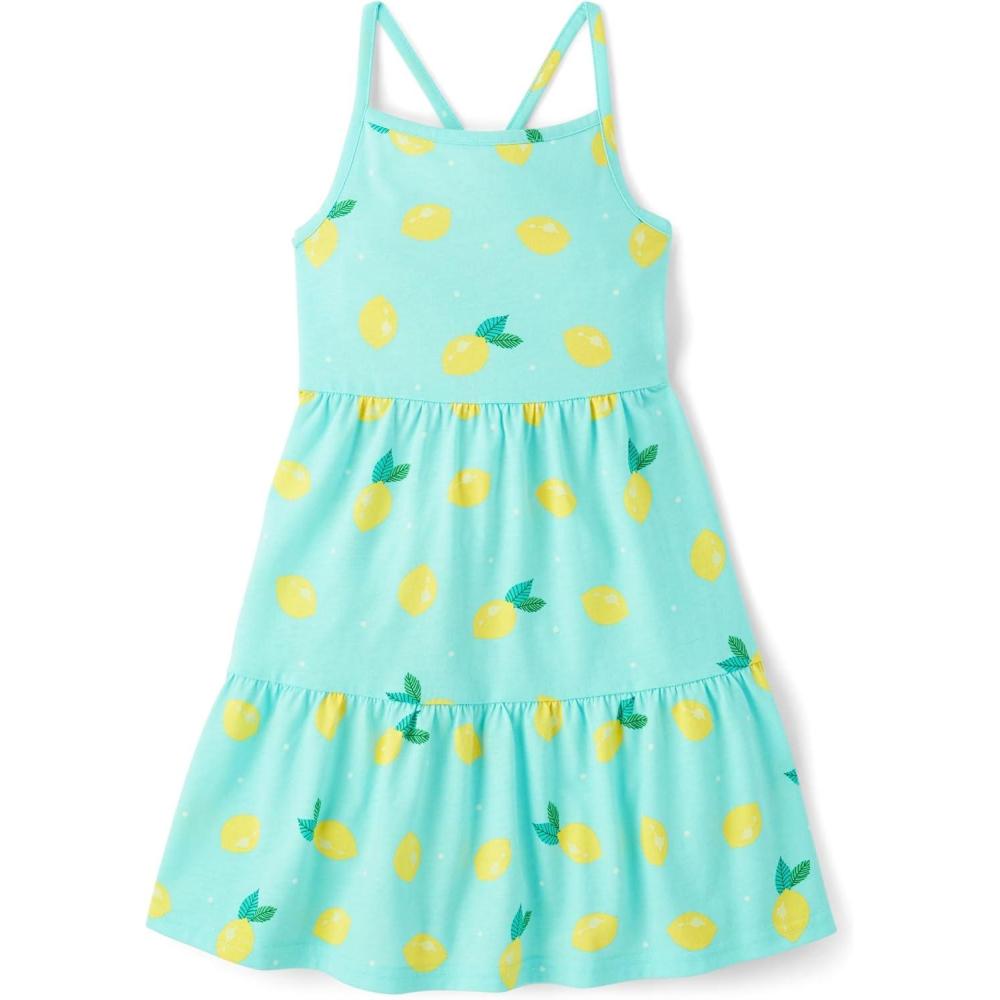 imageThe Childrens Place Girls Casual Sleeveless Tiered DressesMint Tint