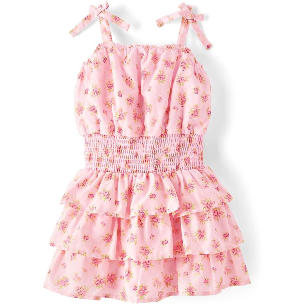 imageThe Childrens Place Girls Casual Sleeveless Tiered DressesPink Floral