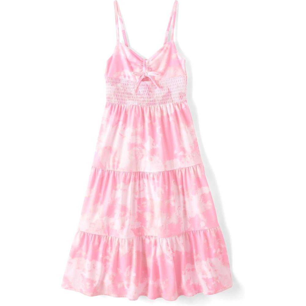 imageThe Childrens Place Girls Casual Sleeveless Tiered DressesTiara Pink Maxi