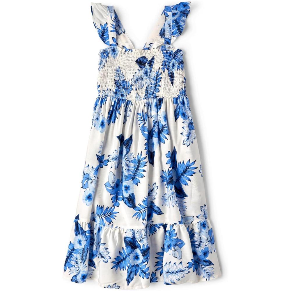 imageThe Childrens Place Girls Family Matching Dresses Mommy and Me Casual DressWhite Daisy Tropic