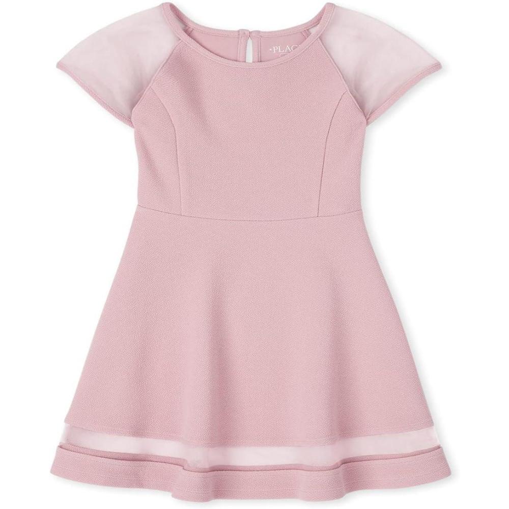 imageThe Childrens Place Girls Short Sleeve Dressy DressRose Quartz