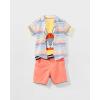 imageThe Childrens Place Boys and Toddler Short Sleeve Button Down ShirtWhirlwind Stripe
