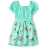 imageThe Childrens Place Girls Short Sleeve Dressy DressMin Tea Floral