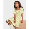 imageThe Childrens Place Girls Short Sleeve Smocked Summer DressesBunnys Tail Floral