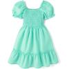 imageThe Childrens Place Girls Short Sleeve Smocked Summer DressesMint Tea