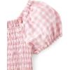 imageThe Childrens Place Girls Short Sleeve Smocked Summer DressesPink Gingham Puff Sleeve