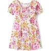 imageThe Childrens Place Girls Short Sleeve Casual Everyday DressesBunnys Tail Floral
