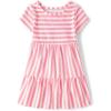 imageThe Childrens Place Girls Short Sleeve Casual Everyday DressesCosmos Stripe