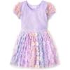 imageThe Childrens Place Girls Short Sleeve Dressy DressLoveable Flower Mesh