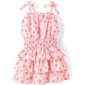 imageThe Childrens Place Girls Casual Sleeveless Tiered DressesPink Floral