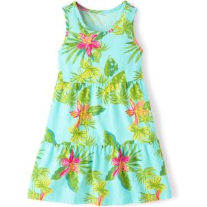 imageThe Childrens Place Girls Casual Sleeveless Tiered DressesSeagrove Floral