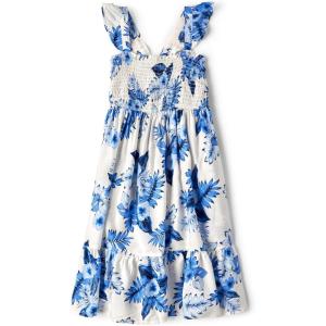 imageThe Childrens Place Girls Family Matching Dresses Mommy and Me Casual DressWhite Daisy Tropic
