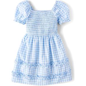 imageThe Childrens Place Girls Short Sleeve Smocked Summer DressesBreeze