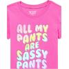 imageThe Childrens Place Baby Girls and Toddler Assorted Everyday Short Sleeve Graphic TShirts MultipackTigerIguanaShark 3pack