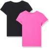 imageThe Childrens Place Baby Girls and Toddler Assorted Everyday Short Sleeve Graphic TShirts MultipackTigerIguanaShark 3pack