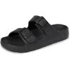 imageThe Childrens Place Boys Double Buckle Slip on Slide SandalsBlack