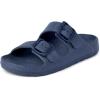 imageThe Childrens Place Boys Double Buckle Slip on Slide SandalsNavy
