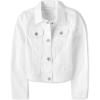 imageThe Childrens Place Girls Denim JacketWhite Denim