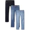 imageThe Childrens Place Girls Multipack Basic Skinny JeansBlueberry WashMedium Lara WashTrue Indigo Wash 3pack