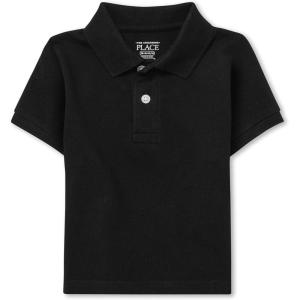 imageThe Childrens Place Baby Boys and Toddler Boys Short Sleeve Pique Polo Black 69 MONTHS
