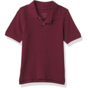 imageThe Childrens Place baby boys Fashion Color Short Sleeve Pique PoloRedwood Single