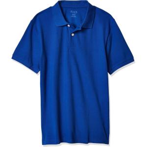 imageThe Childrens Place baby boys Fashion Color Short Sleeve Pique PoloRenew Blue Single