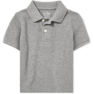 imageThe Childrens Place baby boys Fashion Color Short Sleeve Pique PoloSmoke