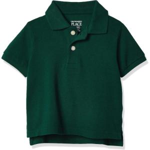 imageThe Childrens Place baby boys Fashion Color Short Sleeve Pique PoloSpruce Shade Single