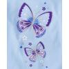 imageThe Childrens Place Baby Girls and Toddler Short Sleeve Everyday Casual Knit ShirtCool Cobalt Flutter 3pack