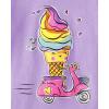 imageThe Childrens Place Toddler Girls Short Sleeve Multi Color Graphic TShirt 3 PackCat HammockSummer FunIce Cream 3pack