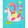 imageThe Childrens Place Toddler Girls Short Sleeve Multi Color Graphic TShirt 3 PackDinoLadybugCat 3pack