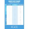 imageThe Childrens Place Girls Double Buckle Slip On Slide Sandals White Paint SplatterClear Glitter Jelly