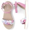 imageThe Childrens Place Girls Flat Sandals with Adjustable Ankle StrapPink Multi