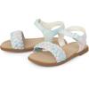 imageThe Childrens Place Girls Baby Toddler Flat Sandals SlipperPastel Multicolor Braid