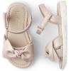 imageThe Childrens Place Girls Baby Toddler Flat Sandals SlipperPink Bow