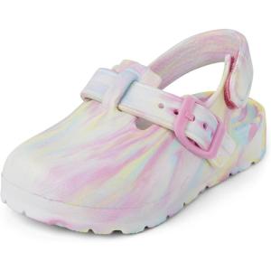 imageThe Childrens Place Baby Girl and Toddler Closed Toe Clogs with Backstrap Sandal MultcolorMulti