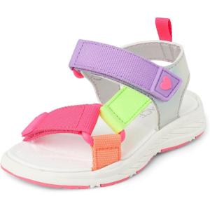 imageThe Childrens Place Girls Baby Toddler Sporty Sandals with Adjustable StrapsMulti Colorblock